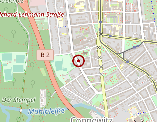 Karte: Johanniter-Unfall-Hilfe e.V., Pflegedienst Leipzig Süd