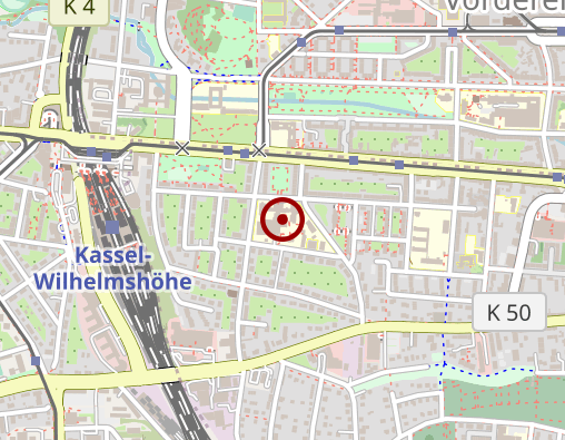 Karte: DRK-Kliniken Nordhessen Gemeinnützige GmbH Standort Wehlheiden