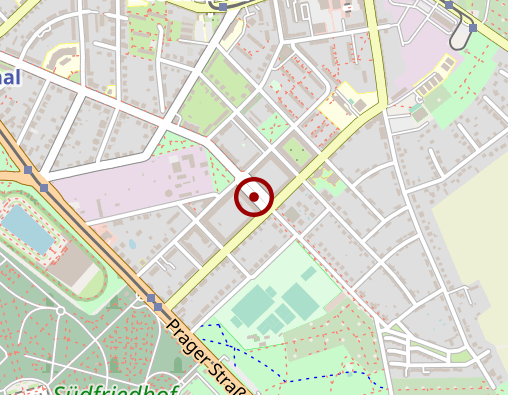 Karte: Städtisches Altenpflegeheim "Naunhofer Straße"