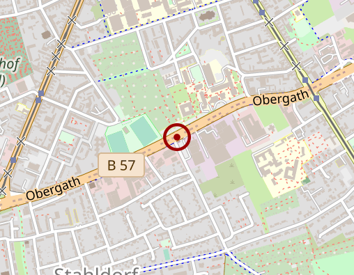 Karte: Betreuungsdienst Ambulant Betreutes Wohnen St. Augustin Behindertenhilfe