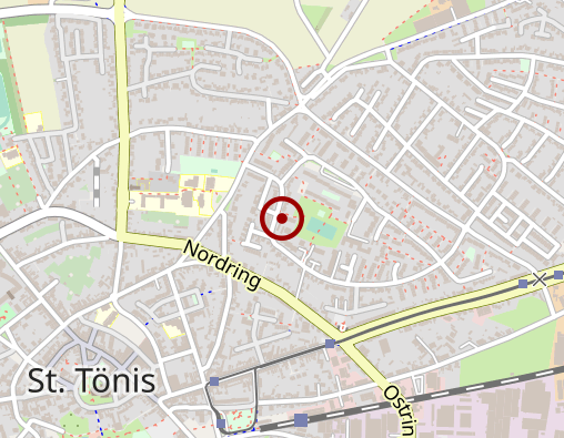 Karte: LVR-HPH-Netz West Wohnbereich Tönisvorst-St. Tönis Behindertenförderung