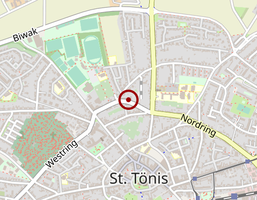 Karte: LVR-HPH-Netz West Wohnbereich Tönisvorst-St. Tönis Behindertenförderung