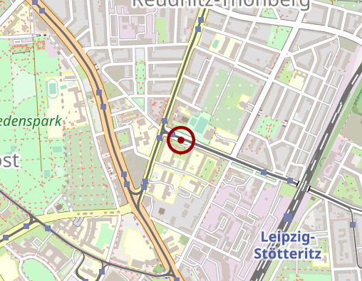 Karte: Städtische Altenpflegeheime Leipzig gGmbH, SAH Martin Andersen Nexö