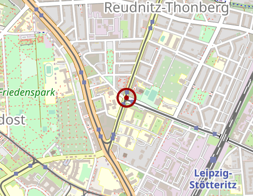 Karte: Tagespflege im Städtischen  Altenpflegeheim "Martin Andersen  Nexö"