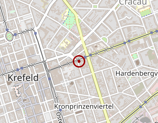 Karte: KSB Duisburg Süd,Krefeld,Kempen,Tönisvorst