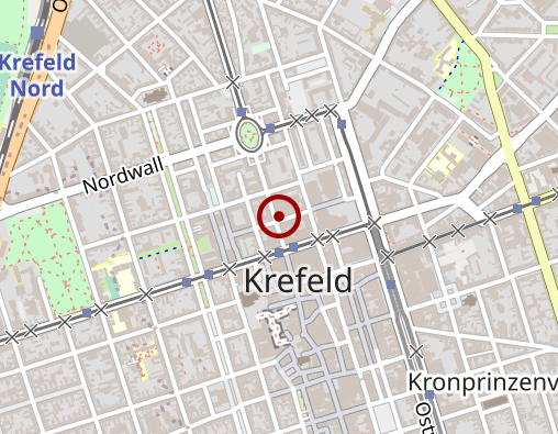 Karte: AOK Rheinland/Hamburg Regionaldirektion Rhein-Kreis Neuss - Krefeld