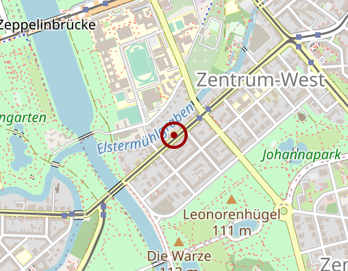 Karte: Kopfzentrum Leipzig