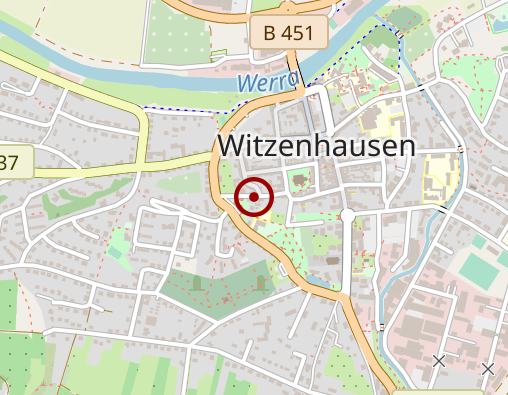 Karte: Personen- u. Spezialbeförderung IKOR GmbH