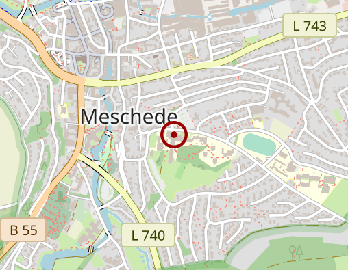 Karte: St. Walburga - KKH Meschede