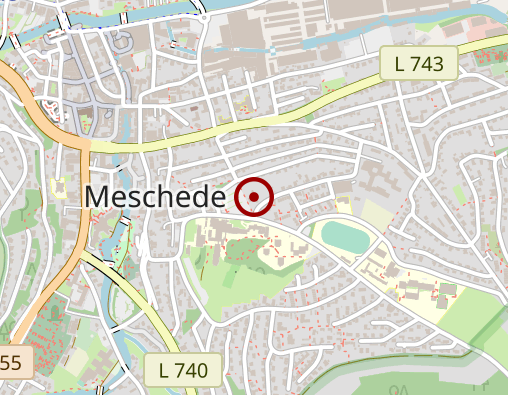 Karte: LWL-Klinik Marsberg (Kinder- u. Jugendpsychiatrie) - Standort Meschede