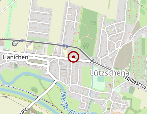 Karte: Volkssolidarität Leipziger Land/Muldental e. V. Sozialstation Lützschena