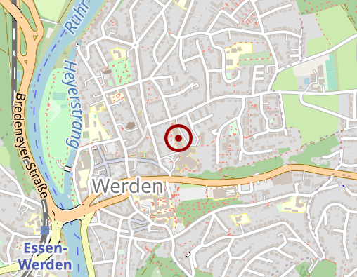 Karte: Evang. Kliniken Essen-Mitte gGmbH, Standort Evang. Krankenhaus Essen-Werden