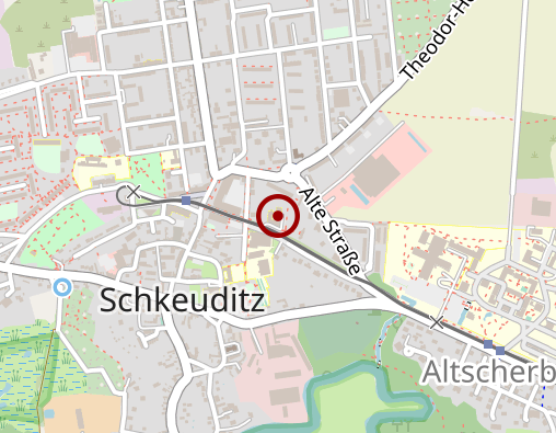 Karte: Volkssolidarität Leipziger Land/ Muldental e.V. Tagespflege Schkeuditz  "An der