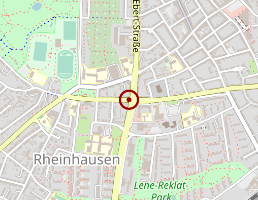 Karte: Tagespflege im Gesundheitszentrum Rheinhausen