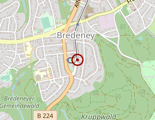 Karte: Kreuz Bredeney