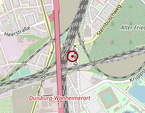 Karte: Duisburger Werkstatt für Behinderte gGmbH