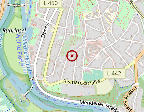 Karte: Physiotherapie am Bismarckturm Jutta Streng Physiotherapie