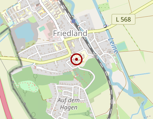 Karte: Kur- und Pflegeheim Schloß Friedland GmbH