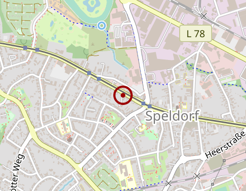 Karte: Schlüsseldienst Schlüsselnotdienst Mülheim Ruhr Speldorf