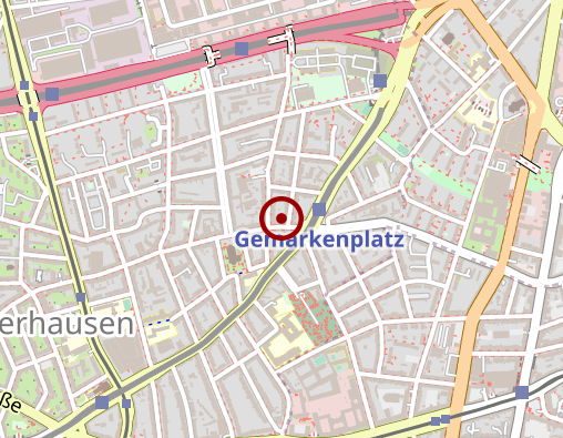 Karte: Hausarztpraxis am Gemarkenplatz Dr. Bonn und Geffken