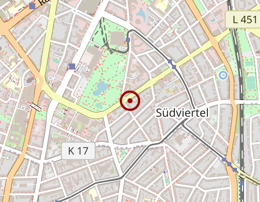 Karte: Arbeiter-Samariter-Bund Regionalverband Ruhr e. V. Betreutes Wohnen f. phsychisch Erkrankte