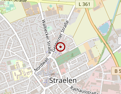 Karte: LVR-HPH-Netz Niederrhein Behindertenförderung