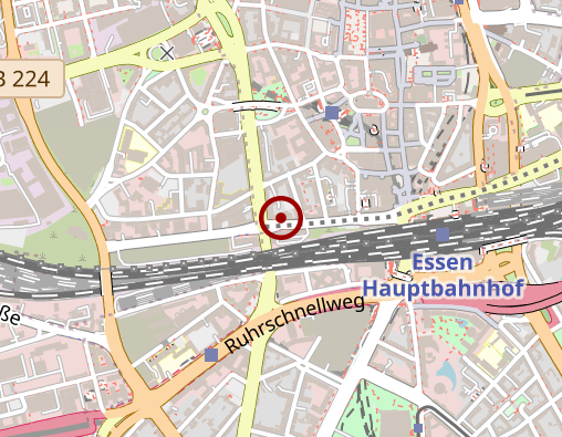 Karte: Deutsches Rotes Kreuz (DRK), Kreisverband Essen e.V. - Fahrdienst für Schwerbehinderte