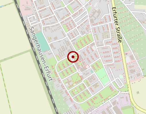 Karte: MPG Sangerhausener Pflege GmbH Miacosa Pflegedienst Sangerhausen