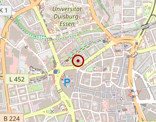 Karte: AOK Rheinland/Hamburg - Die Gesundheitskasse Regionaldirektion Essen - Mülheim an der Ruhr
