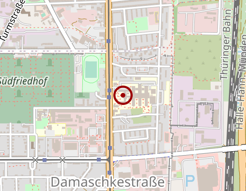 Karte: BG Klinikum Bergmannstrost Halle