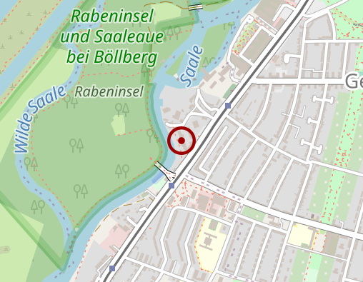 Karte: Volkssolidarität 1990 e.V. Halle (Saale) Senioren-Service-Zentrum Böllberg