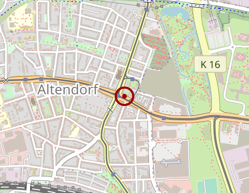 Karte: Taxi Essen e.G.