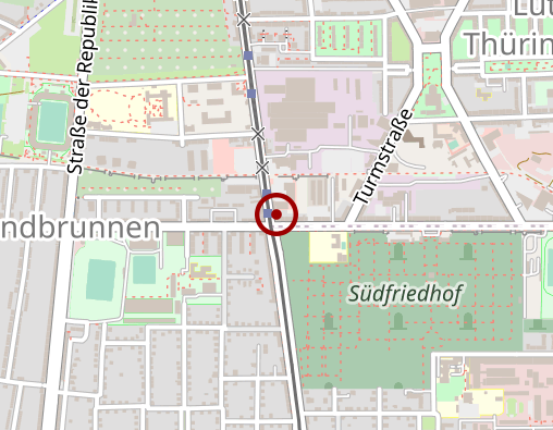 Karte: auxilium Bestattungen Halle KG