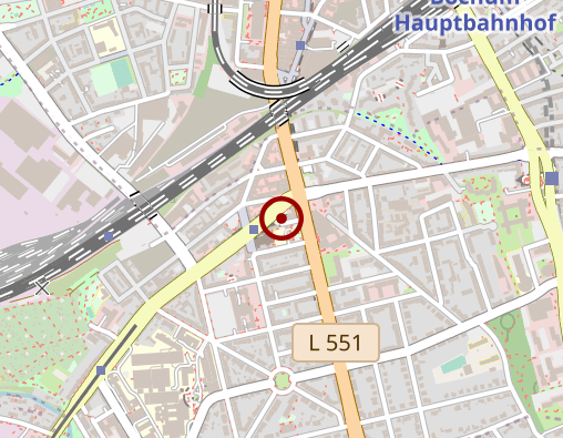 Karte: Naturheilpraxis Bochum Heilpraktikerin Sabine Thull-Eichler