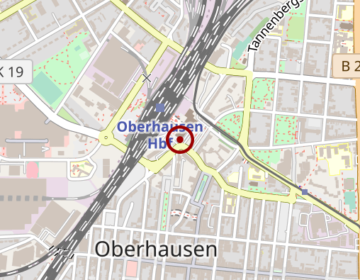 Karte: Taxi Zentrale Oberhausen Taxi