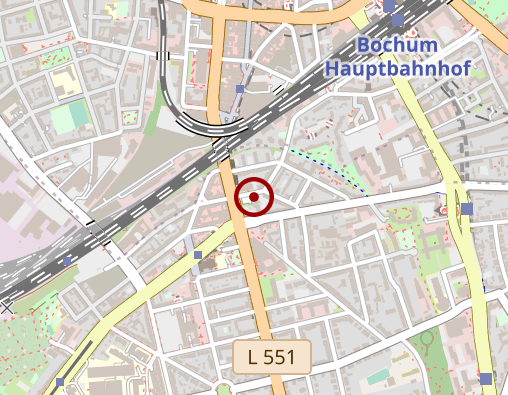 Karte: PhysioLogisch Bochum Praxis für Physiotherapie Marquardt-Gall