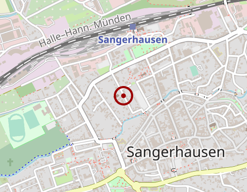 Karte: Volkssolidarität LV Sachsen-Anhalt e.V., RV Goldene Aue - Südharz Sozialstation Sangerhausen