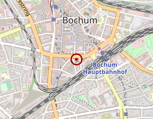 Karte: SMZ Physiotherapie Bochum