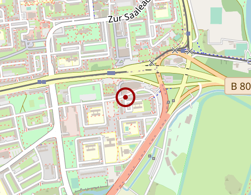 Karte: Apotheke im Saale Center