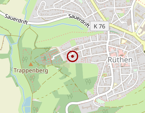 Karte: Caritas Sozialstation Rüthen