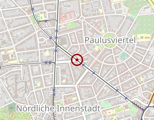 Karte: Diakoniewerk Halle Altenpflegeheim Mathilde-Tholuck-Haus Wohnheim für Demenzkranke