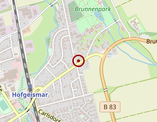 Karte: Evangelische Altenhilfe Gesundbrunnen gGmbH Hofgeismar Tageszentrum Hofgeismar