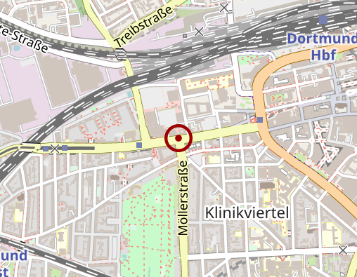 Karte: Pflegedienst Hemby - Dortmund Innenstadt-West