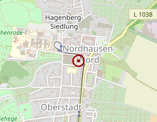 Karte: DRK Kreisverband Nordhausen e.V. Pflegeheim Nordhausen