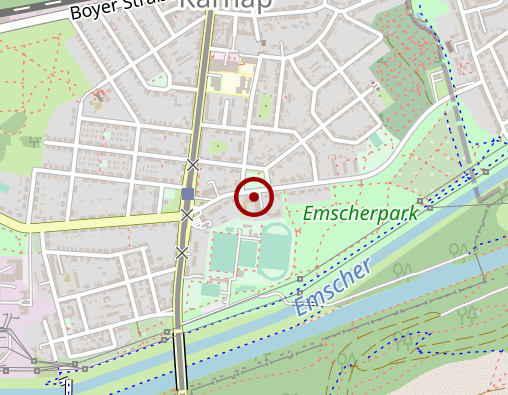 Karte: Ev. Altenzentrum am Emscherpark e.V. -Altbautrakt- + Neubautrakt