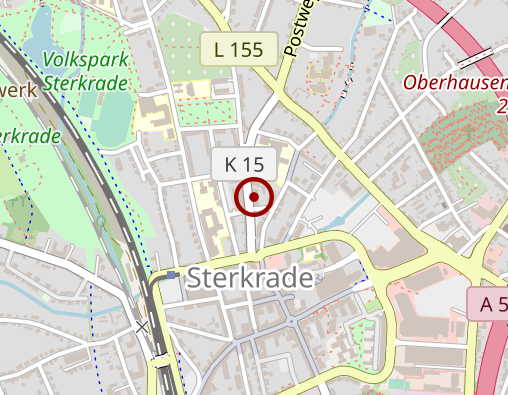 Karte: Lebenshilfe für Menschen mit geistiger Behinderung Oberhausen gGmbH