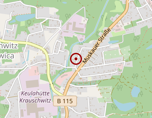 Karte: Notruf für Feuerwehr u. Rettungsdienst Krauschwitz-Ost