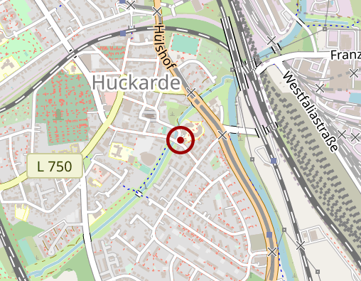 Karte: Caritas-Sozialstation Dortmund-West