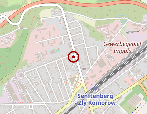 Karte: M.E.D. Gesellschaft für Altenpflege mbH Cottbus Ambulanter Pflegedienst Senftenberg