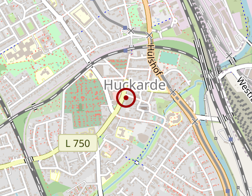 Karte: Physiotherapie & Podologie ,,Am Huckarder Markt"